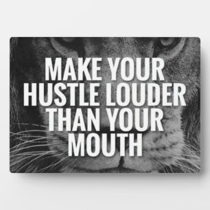Motivational Words - Hustle Plaque