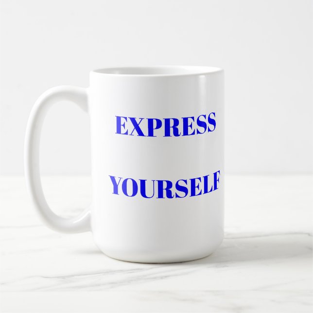 Motivational words ideal inspirational cute design coffee mug (Left)