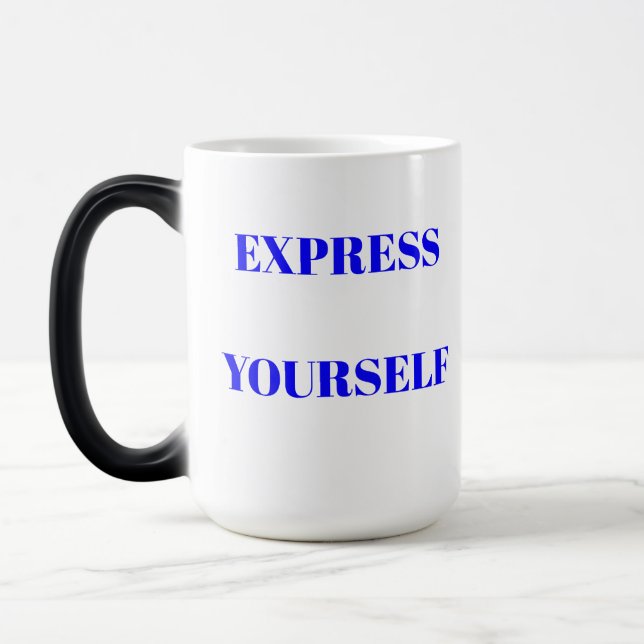 Motivational words ideal inspirational cute design magic mug (Left)