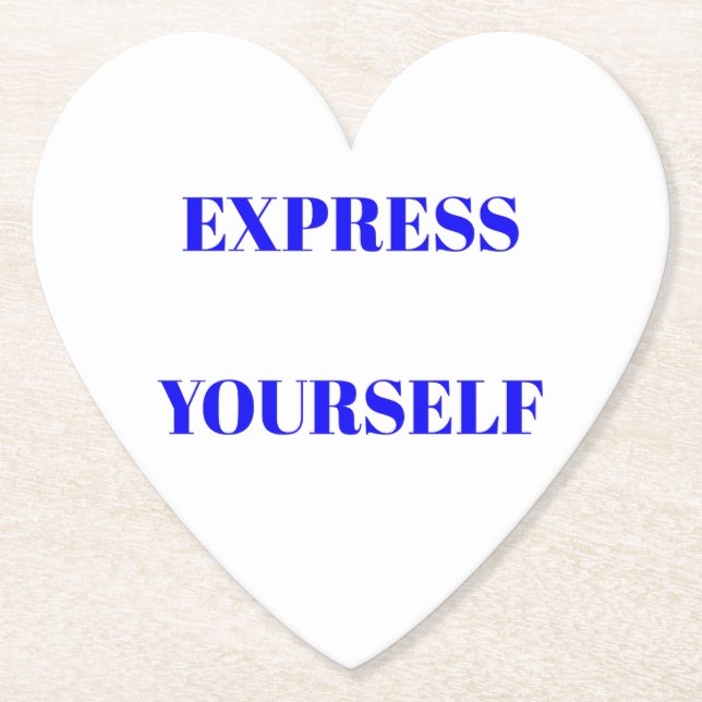 Motivational words ideal inspirational cute design paper coaster (Front)