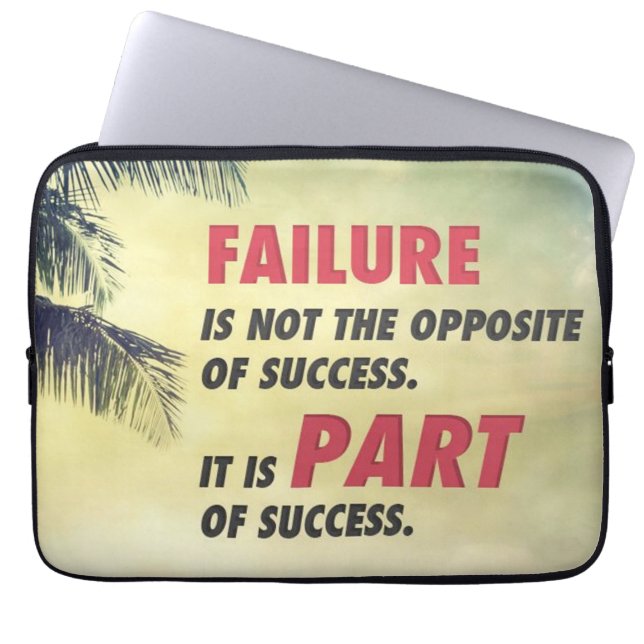 Motivational Words Laptop Sleeve (Front)