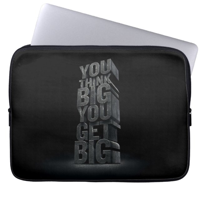 Motivational Words Laptop Sleeve (Front)