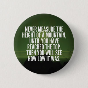 Motivational Words - Mountain 6 Cm Round Badge