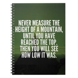 Motivational Words - Mountain Notebook
