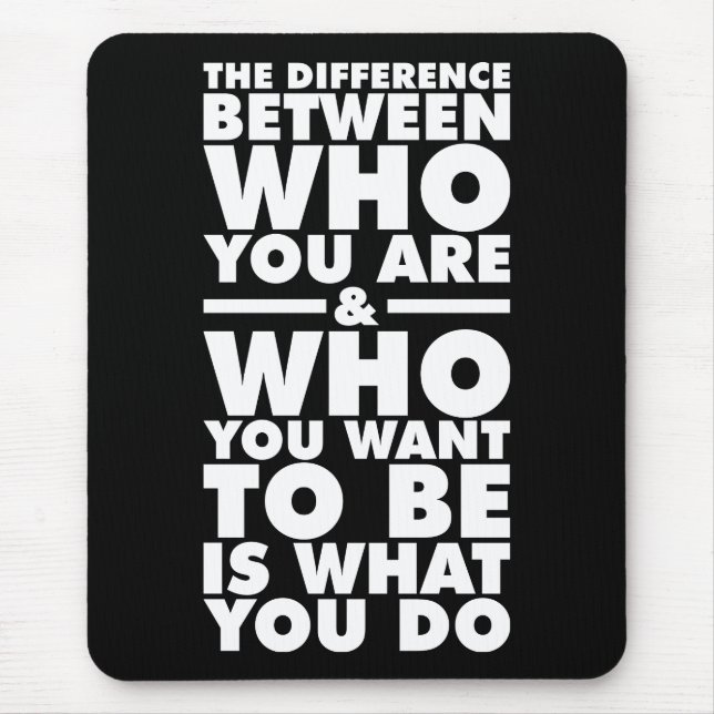 Motivational Words Mouse Mat (Front)