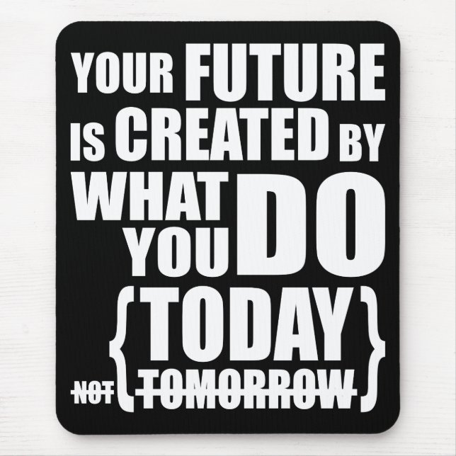 Motivational Words Mouse Mat (Front)