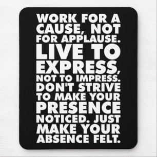 Motivational Words Mouse Mat