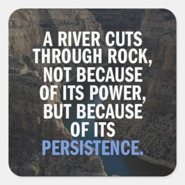 Motivational Words Square Sticker (Front)