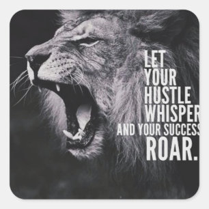 Motivational Words Square Sticker