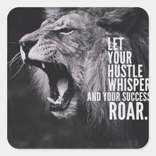 Motivational Words Square Sticker (Front)