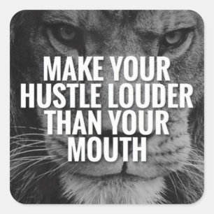 Motivational Words Square Sticker