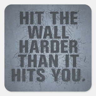 Motivational Words Square Sticker