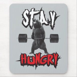 Motivational Words - Stay Hungry Mouse Mat