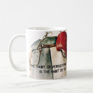 Motivational Words - The Habit of Persistence Coffee Mug