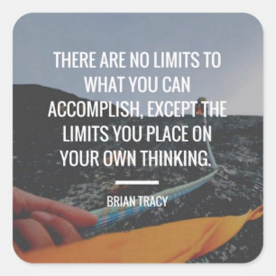 Motivational Words - Workout Square Sticker