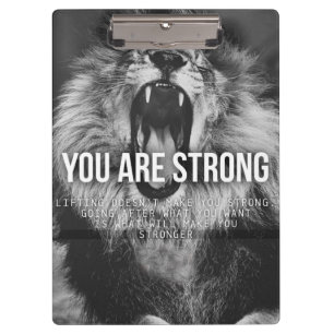 Motivational Words - You Are Strong Clipboard