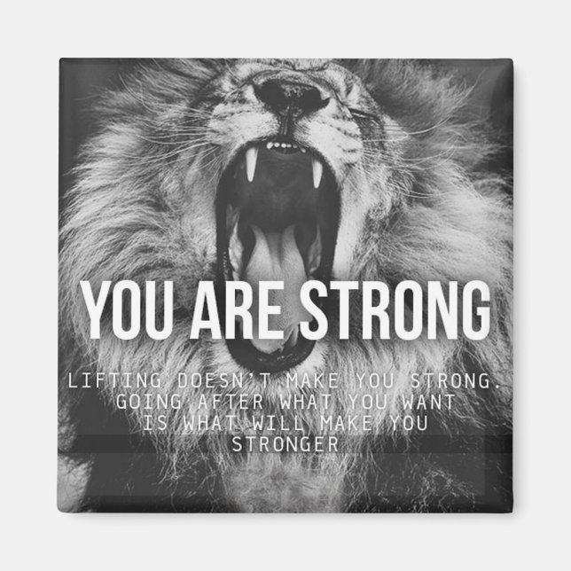Motivational Words - You Are Strong Magnet (Front)