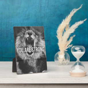 Motivational Words - You Are Strong Plaque