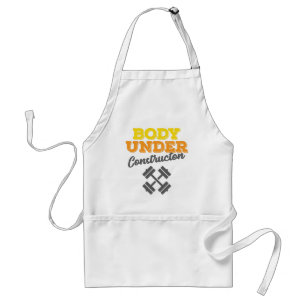 Motivational Workout Body Under Construction Standard Apron