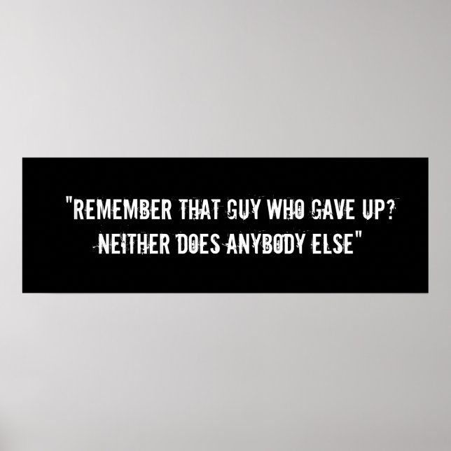 Motivational Workout Poster (Front)