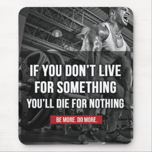 Motivational Workout Words Mouse Mat