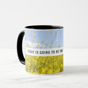Motivational Yellow Flowers Mug