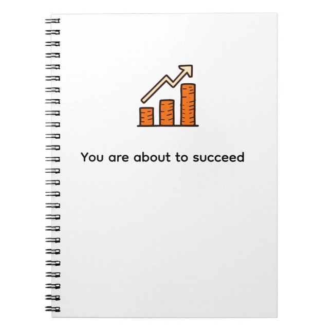 Motivational You Are About To Succeed Custom Post- Notebook (Front)