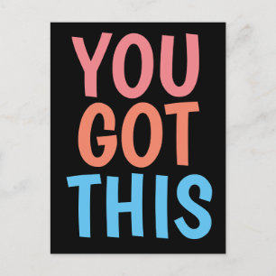 MOTIVATIONAL YOU GOT THIS POSTCARDS