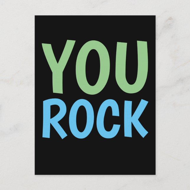 MOTIVATIONAL YOU ROCK  POSTCARDS (Front)