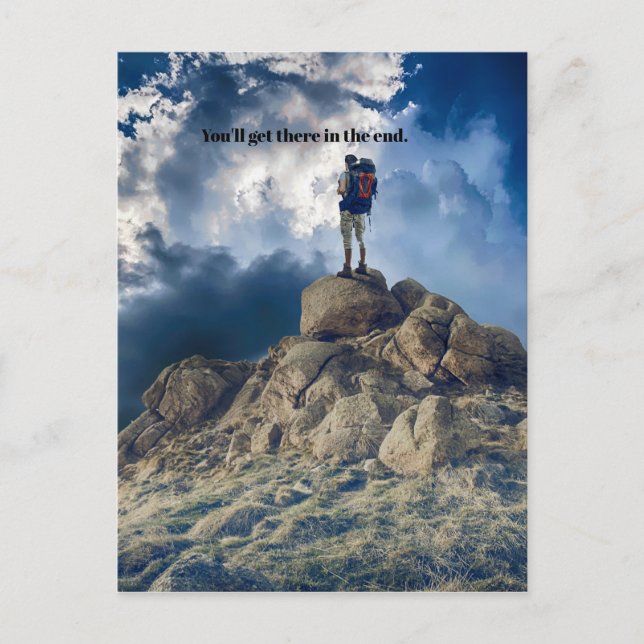 Motivational You'll Get There Postcard (Front)