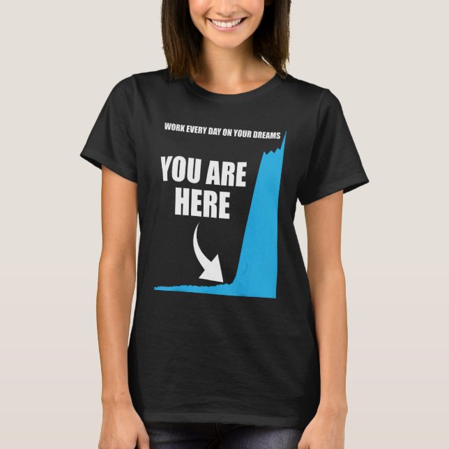 Motivational  Your are here  Success Motivation T-Shirt (Front)