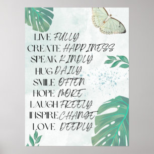 Motivational Zen Affirmation Wall Art
