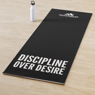 MOTIVATIONALISM© Discipline Over Desire_ Yoga Mat