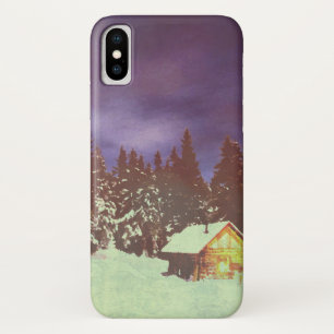 Motive for Christmas winters wonderland iPhone X Case