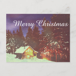 Motive for Christmas winters wonderland Holiday Postcard
