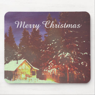 Motive for Christmas winters wonderland Mouse Mat