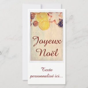 Motive for Christmas with fruits… Holiday Card