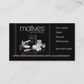 Motives Cosmetics Distributor Business Card