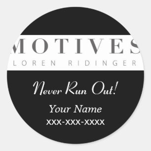 Motives Cosmetics Product Reorder Sticker