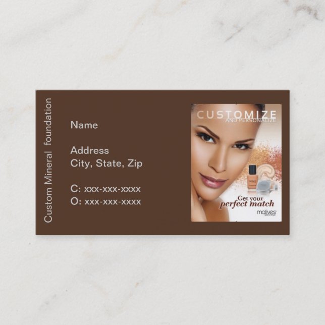 Motives Custom Blend Foundation Business Card (Front)