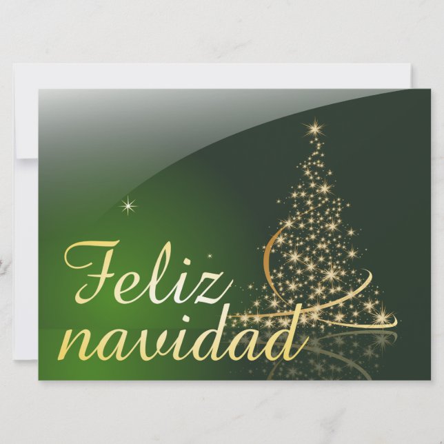Motivo navideño verde con arbol de navidad. V2.0 (Front)