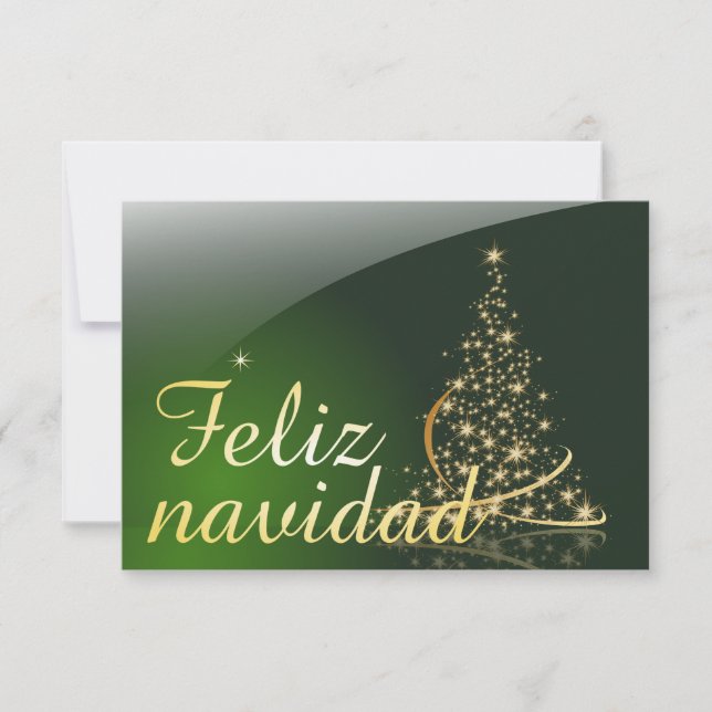 Motivo navideño verde con arbol de navidad. V2.0 (Front)