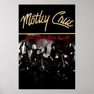 Motley Crue Girls, Girls 1987 Tour Poster Print