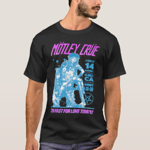 Mötley Crüe u2013 Vintage Whisky Rework on Black T-Shirt