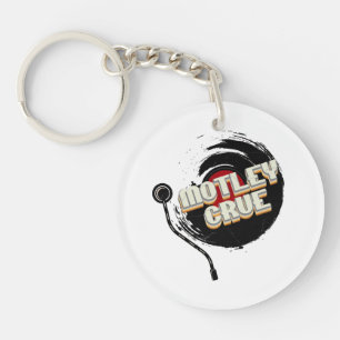 Mötley Crüe  Vinyl Vintage Aesthetic  Key Ring