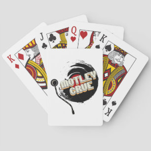 Mötley Crüe  Vinyl Vintage Aesthetic  Playing Cards