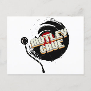 Mötley Crüe Vinyl Vintage Aesthetic Postcard