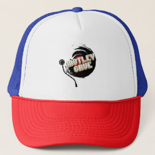 Mötley Crüe  Vinyl Vintage Aesthetic  Trucker Hat