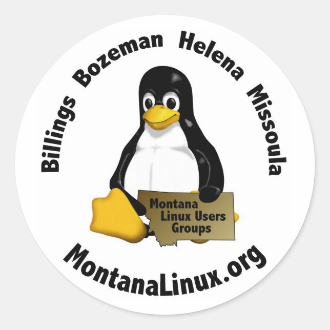 Motnana Linus User Group stickers (Front)