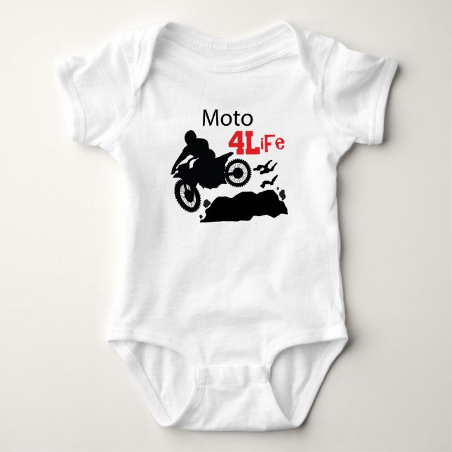 Moto 4 Life Baby Bodysuit (Front)